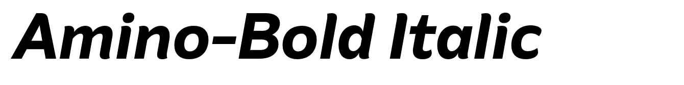 Amino-Bold Italic